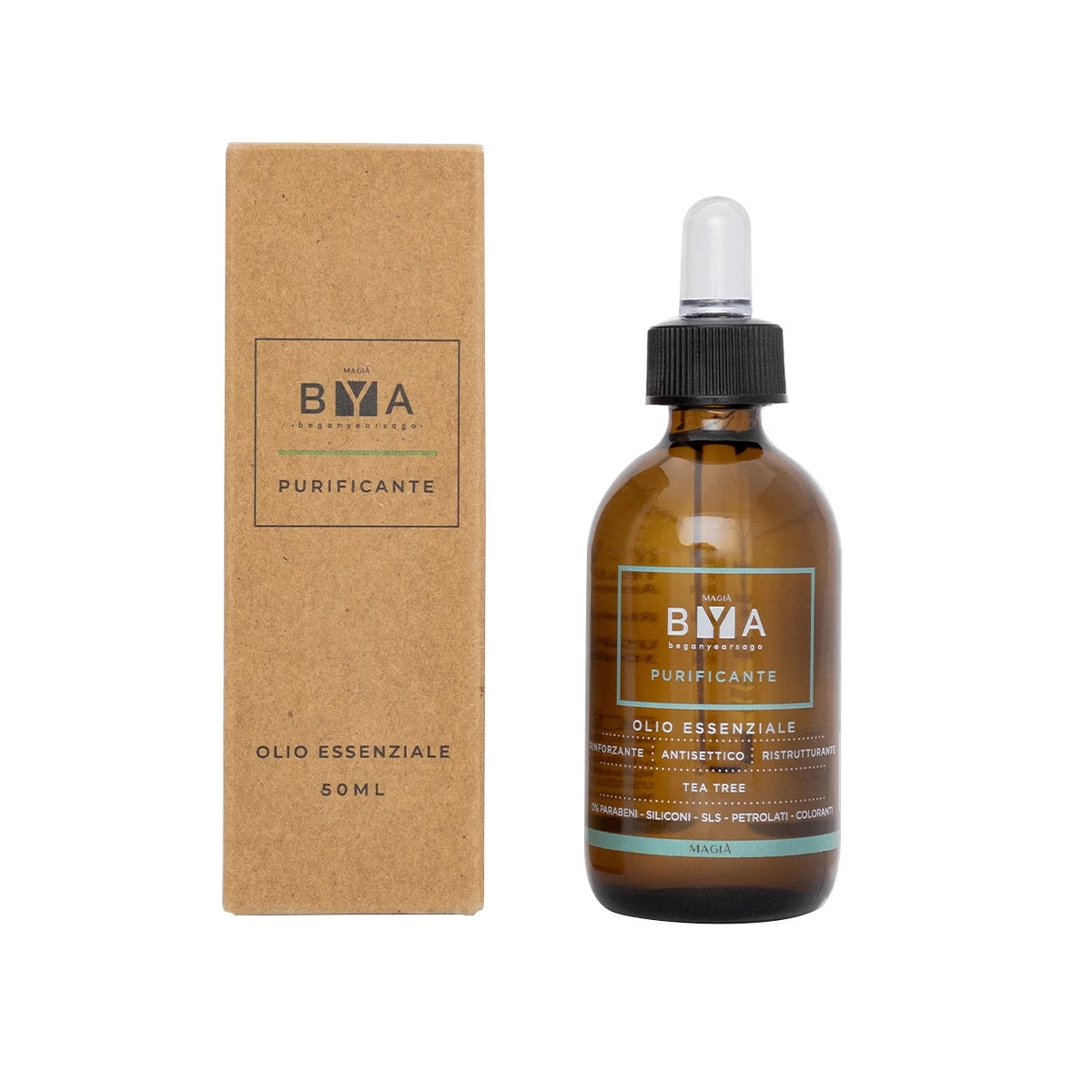 BYA | Klärendes, ätherisches Öl: Gegen Juckreiz der Kopfhaut mit Teebaum - 50 ml.