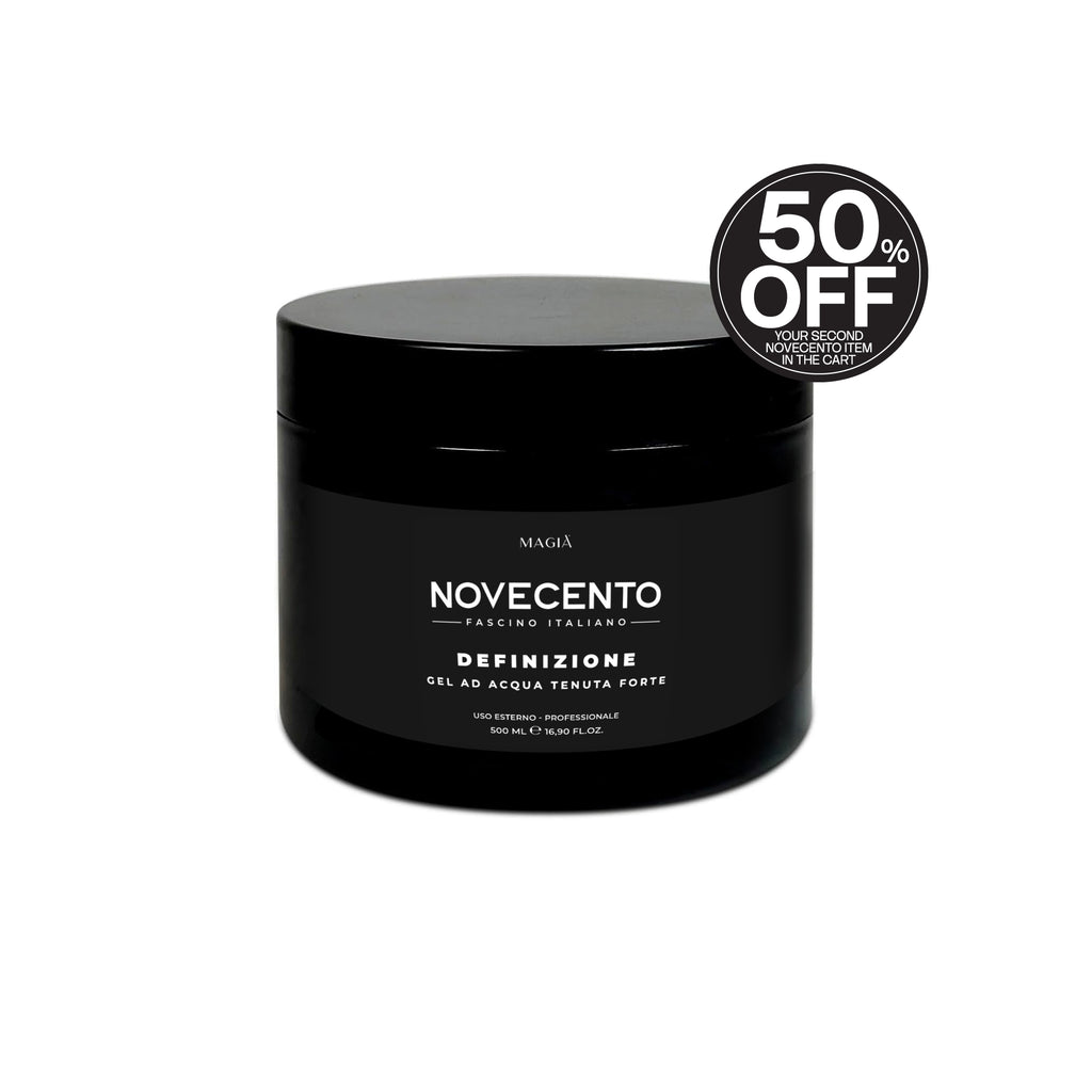 NOVECENTO | Definizione: Water-Based Hair Gel CK – Strong Hold - 500 Ml.