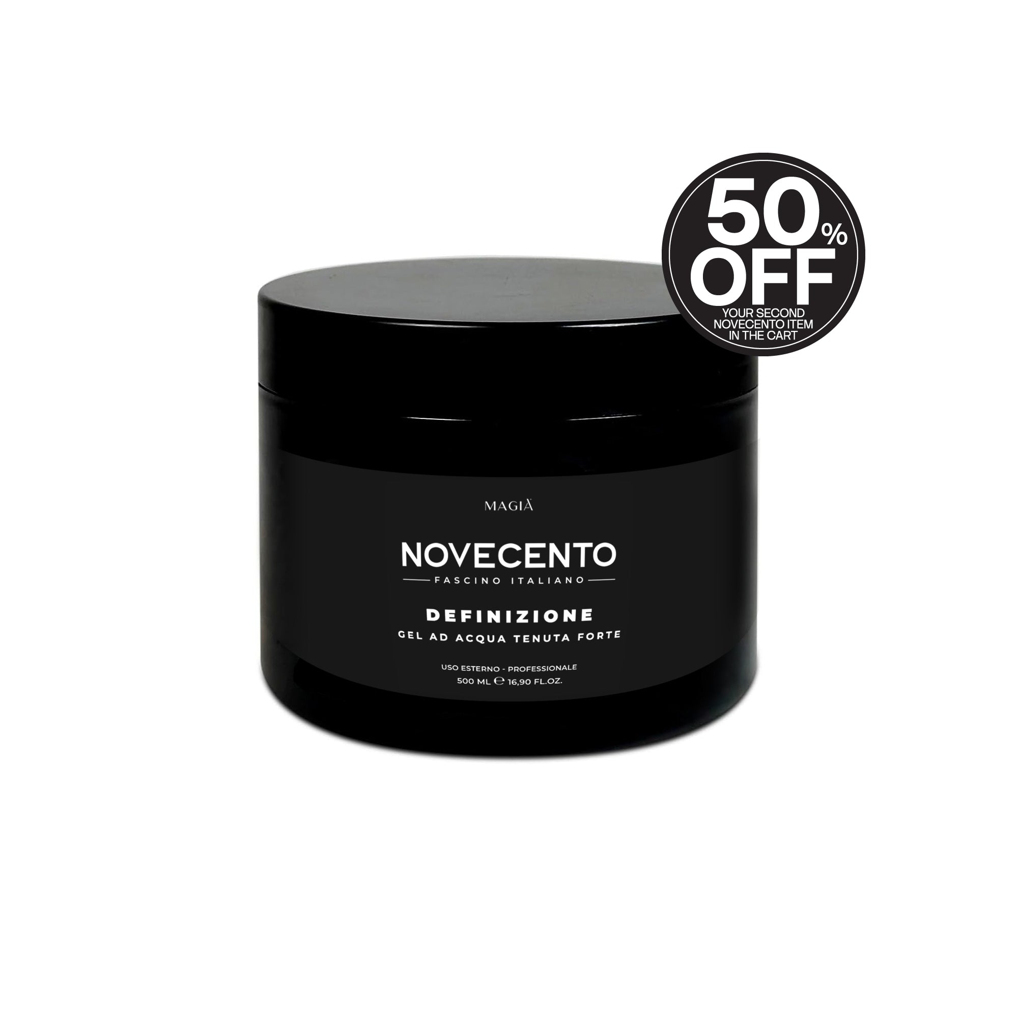 NOVECENTO | Definizione: Water-Based Hair Gel CK – Strong Hold - 500 Ml.