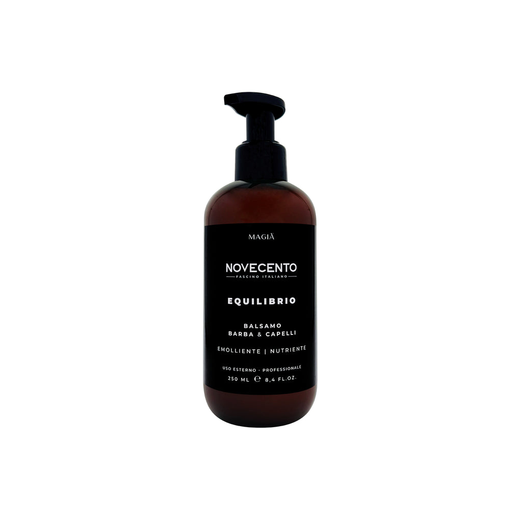 NOVECENTO | Equilibrio: Detangling and Nourishing Balm for Beard and Hair Care - 250 Ml.