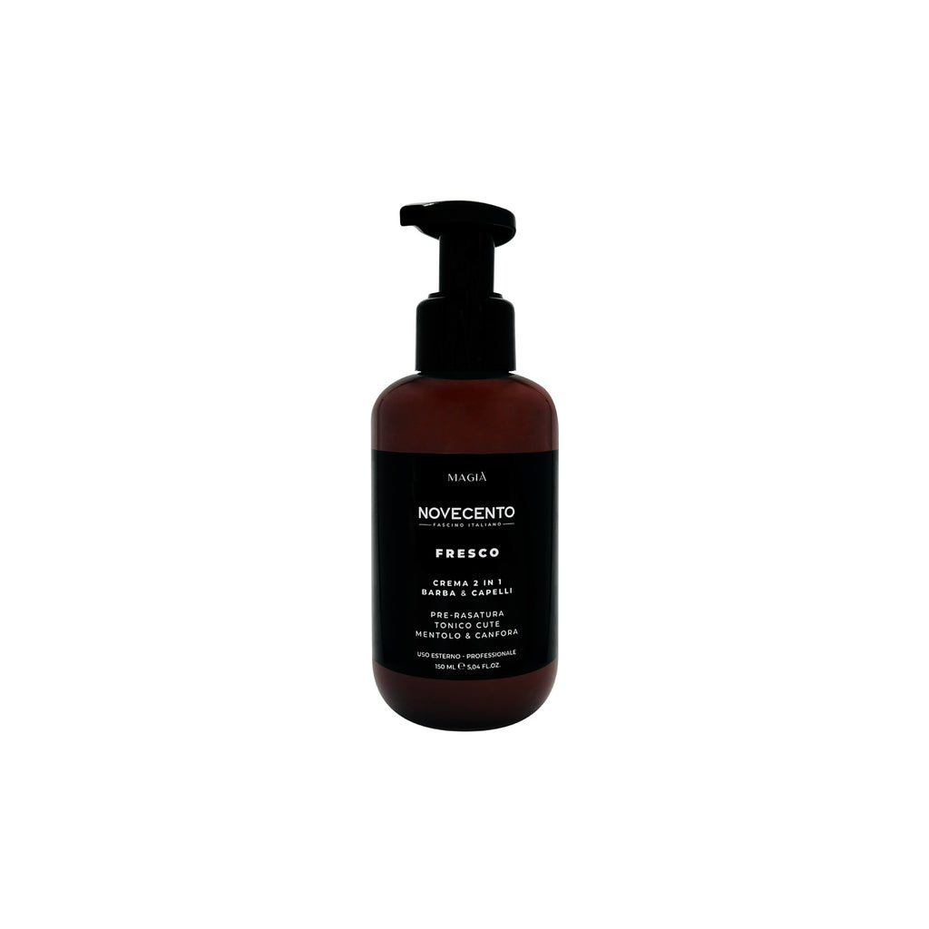 NOVECENTO | Fresco: 2-in-1 Beard & Hair Cream - 150 Ml.
