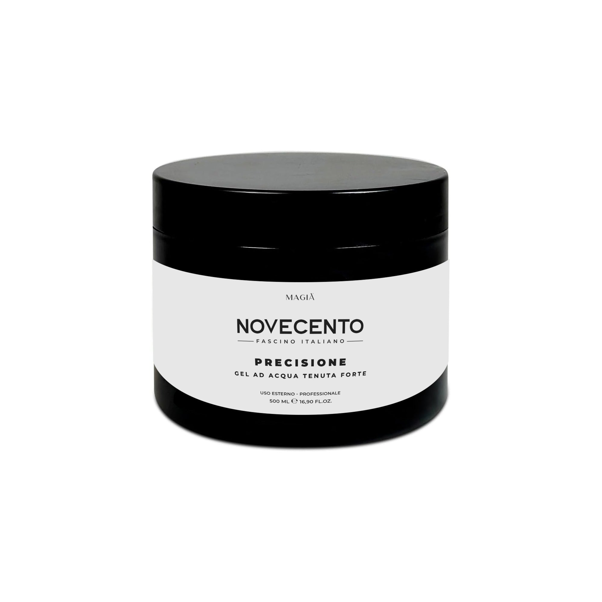NOVECENTO | Precisione: Wasserbasiertes Haargel AG – Starker Halt – 500 ml.