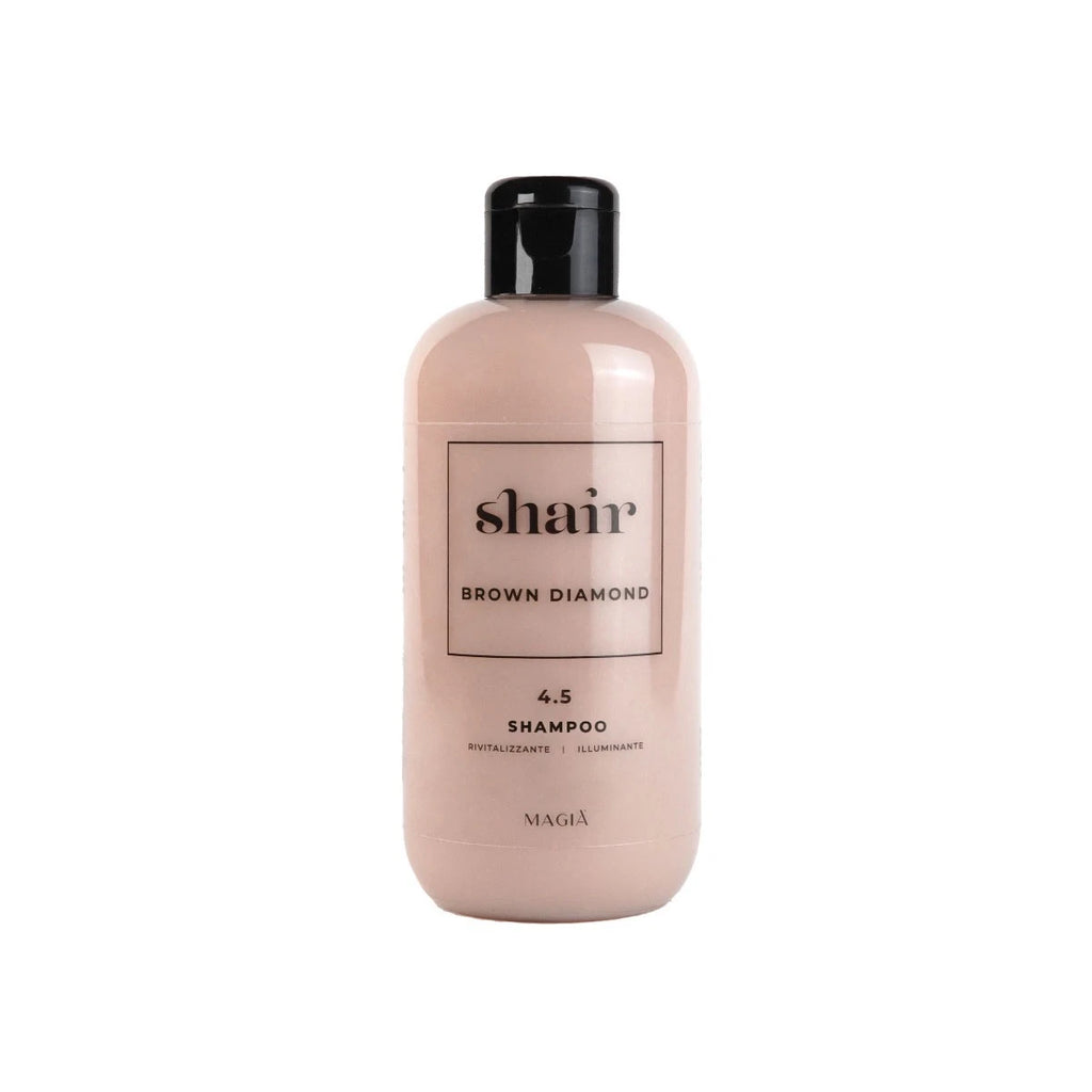 SHAIR | Brown Diamond Shampoo: Pflegende, geschmeidig machende Reparatur PH 4.5 - 250 ml.