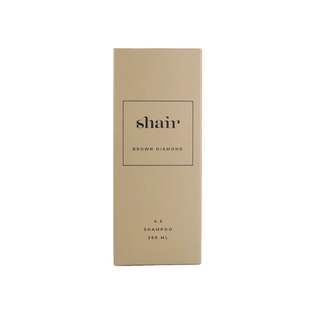 SHAIR | Brown Diamond Shampoo: Pflegende, geschmeidig machende Reparatur PH 4.5 - 250 ml.