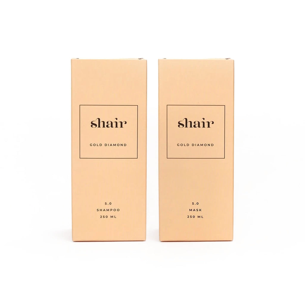 SHAIR | Gold Diamond Kit Shampoo + Maske – PH 5.0 2×250 ml.