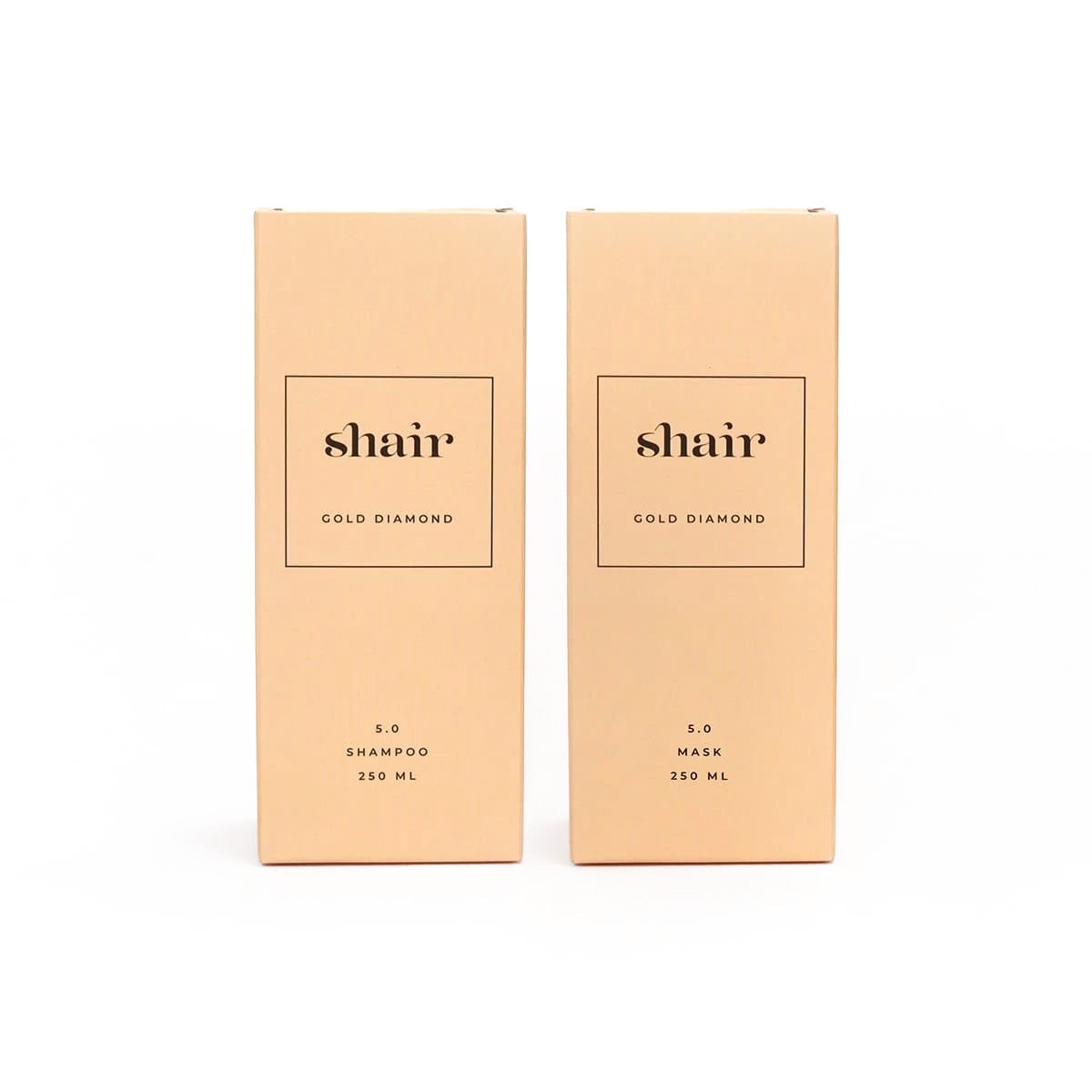 SHAIR | Gold Diamond Kit Shampoo + Mask - PH 5.0 2×250 Ml.