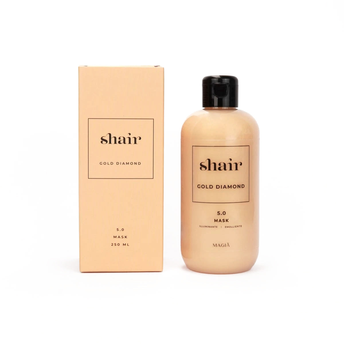 SHAIR | Gold Diamond Mask with UVB Filter -  PH 5.5 250 Ml.