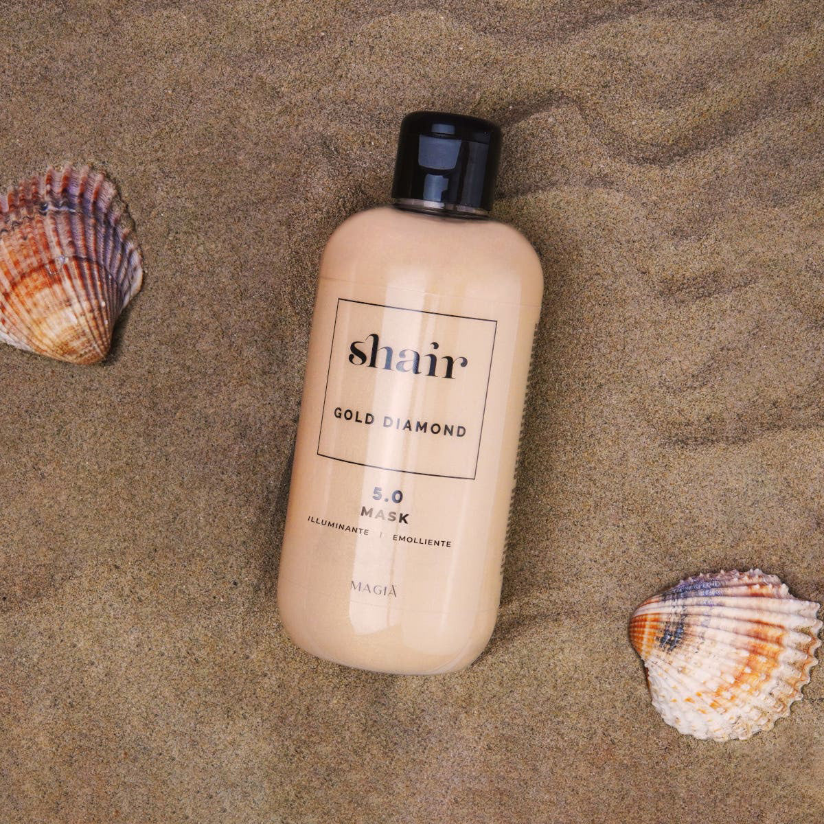 SHAIR | Gold Diamond Mask with UVB Filter -  PH 5.5 250 Ml.