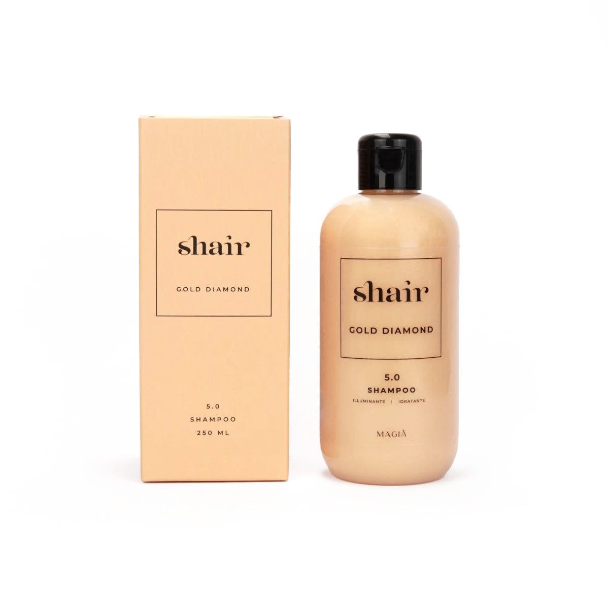 SHAIR | Gold Diamond Shampoo, Summer Protection - PH 5.0, 250 Ml.