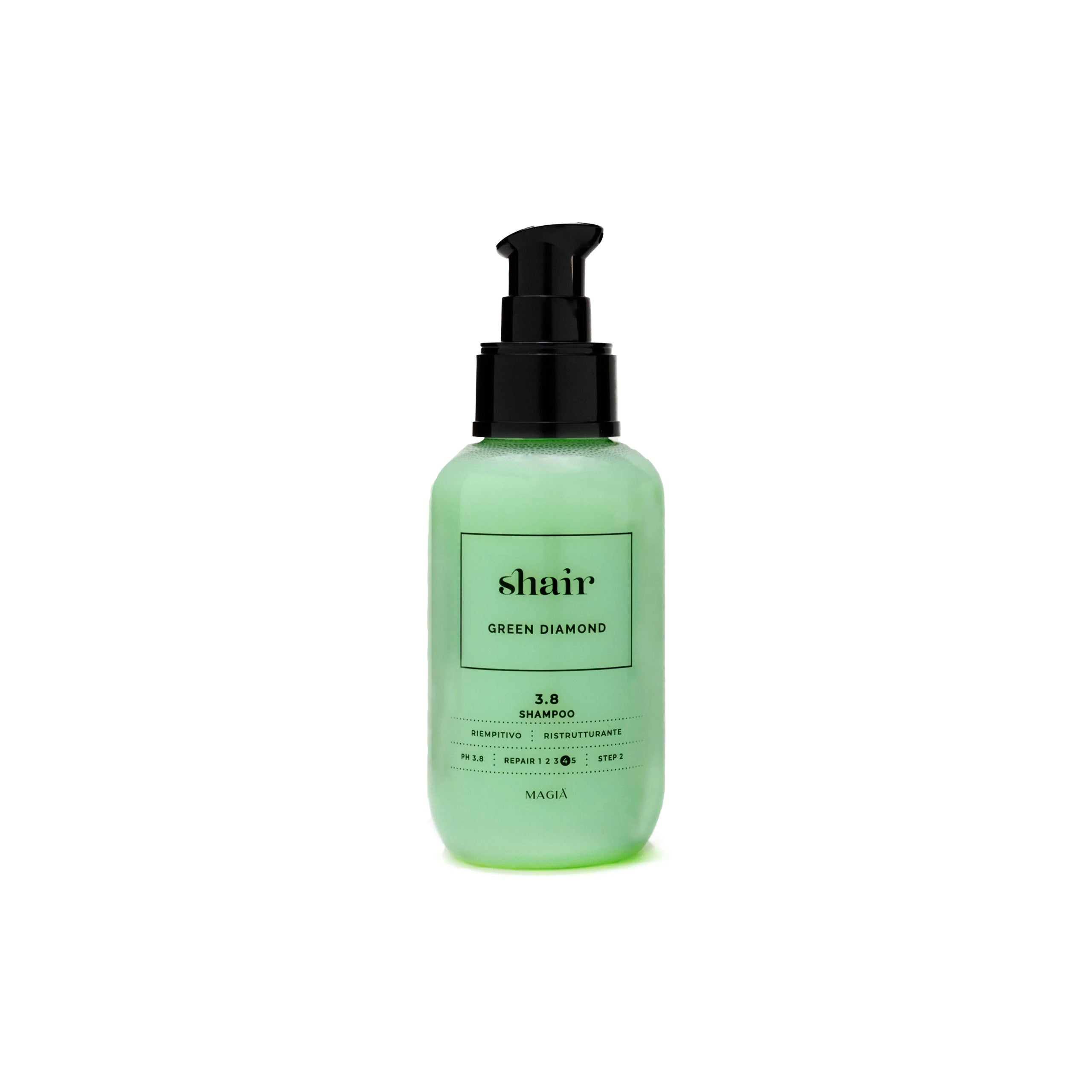 SHAIR | Green Diamond Shampoo: Restructuring - PH 3.8, 100 Ml.