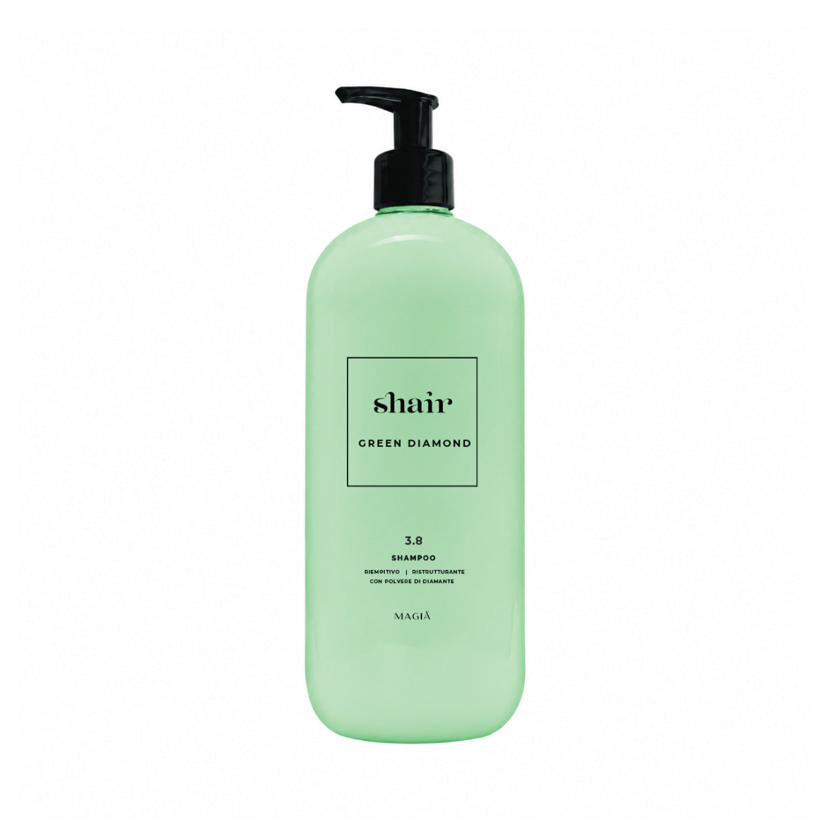 SHAIR | Green Diamond Shampoo: Restructuring - PH 3.8, 1000 Ml.