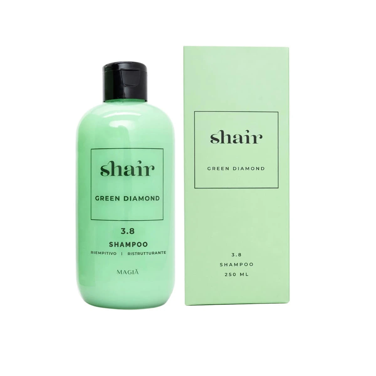 SHAIR | Green Diamond Shampoo: Restructuring - PH 3.8, 250 Ml.
