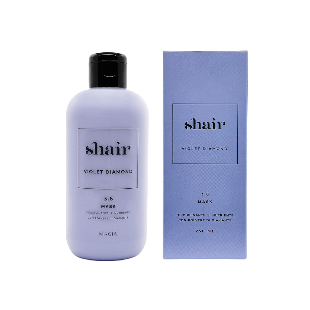 SHAIR | Violet Diamond Kit: Shampoo + Mask: Smoothing & Nourishing - PH 3.6 - 2x250 ML.