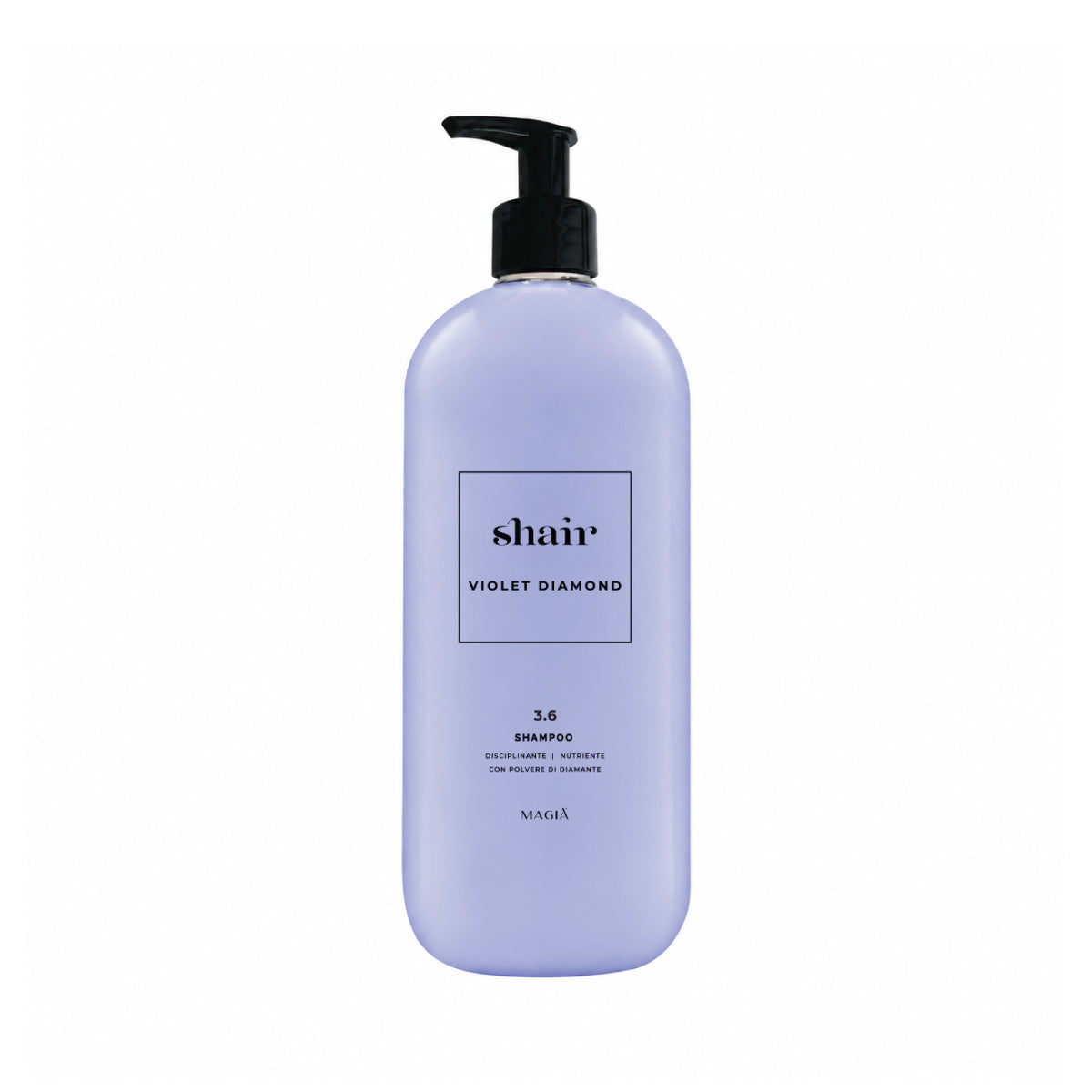 SHAIR | Violet Diamond Shampoo: Disciplining & Nourishing - PH 3.6 - 1000 ML.