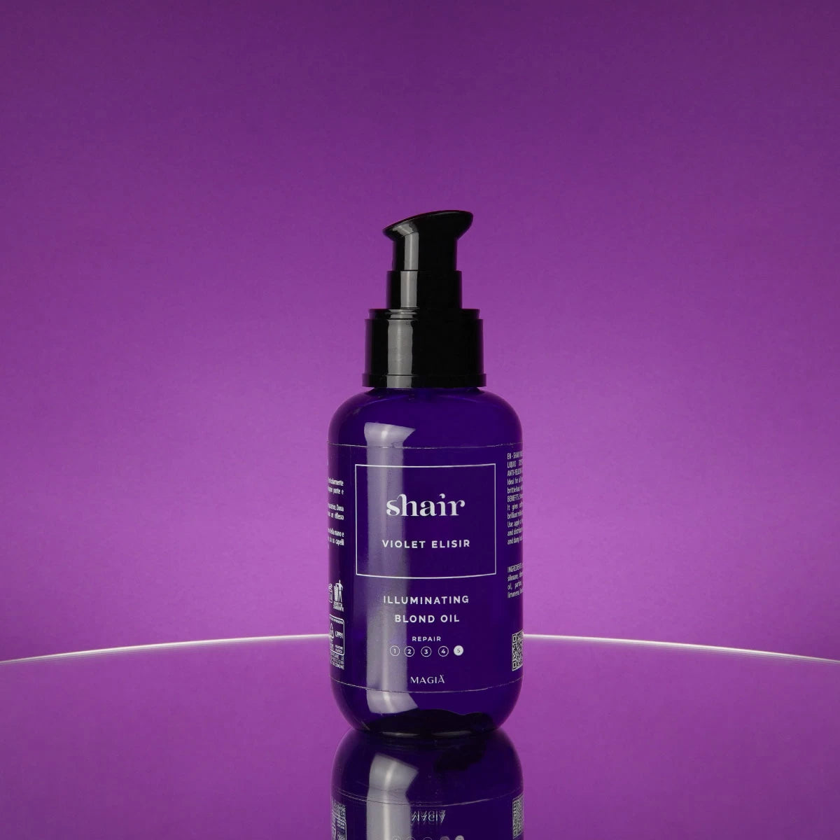 SHAIR | Elisir - Violettes Elixier - Aufhellendes Blond-Öl - Anti-Gelbstich-Wirkung 100 ml.