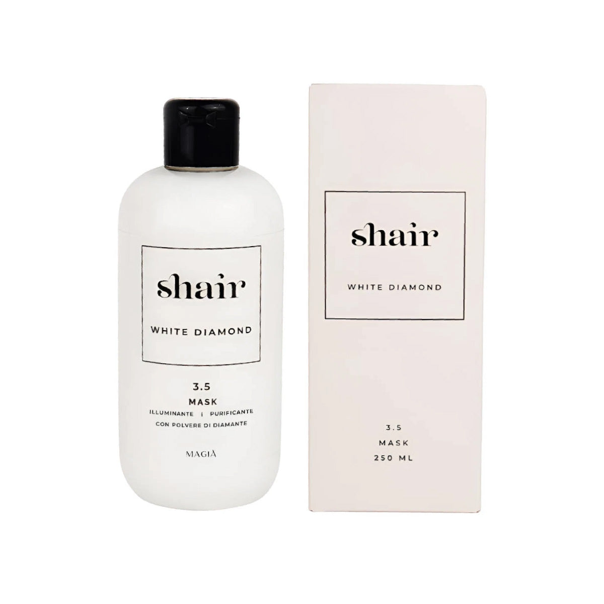 SHAIR | White Diamond - Trockene Haarmaske PH 3.5 - 250 ml.