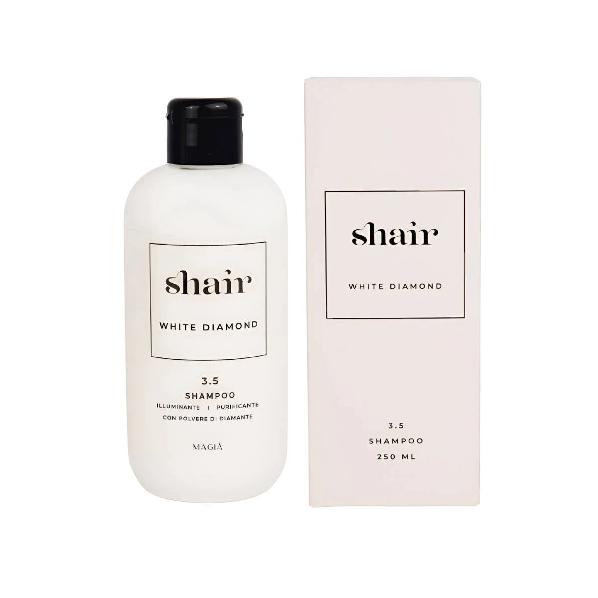 SHAIR | White Diamond Shampoo - Reinigende Wirkung PH 3.5 - 250 ml.