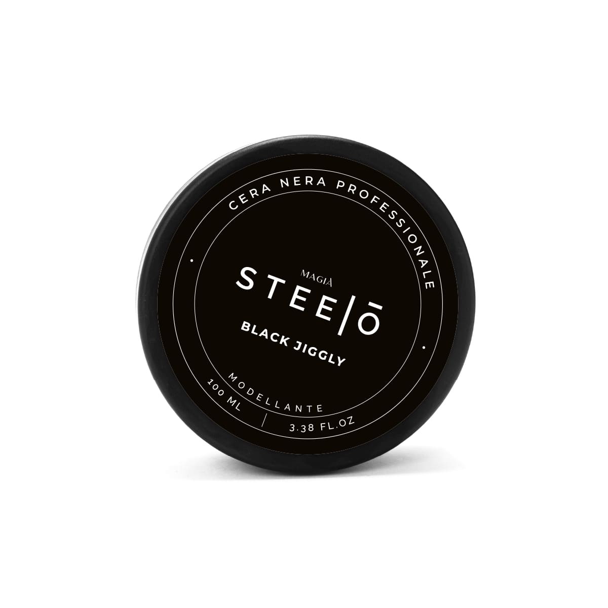STEELO' STYLING | Black Jiggly Modeling: Professionelles schwarzes Wachs - 100 ml.